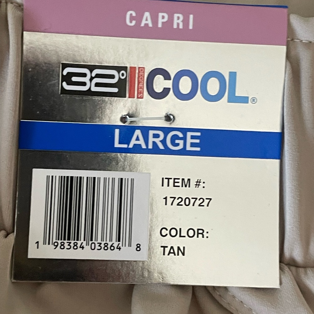 32 Degrees Women Nylon Lux Capri Color: Tan Size Small Large - Picture 4 of 16